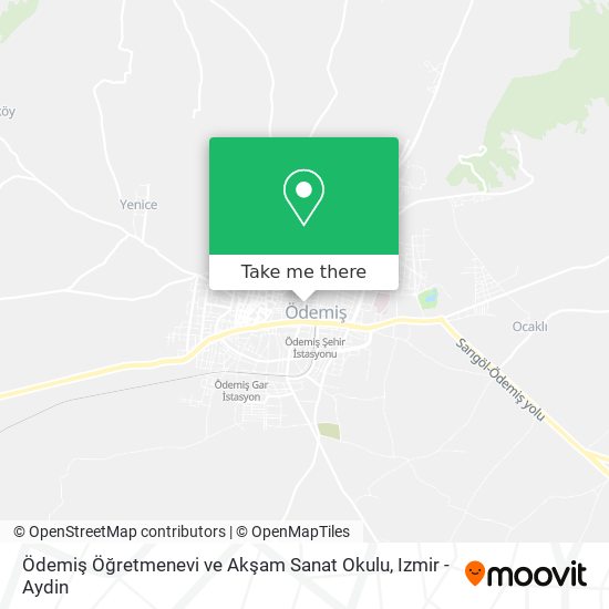 Ödemiş Öğretmenevi ve Akşam Sanat Okulu map