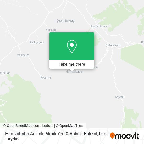 Hamzababa Aslanlı Piknik Yeri & Aslanlı Bakkal map