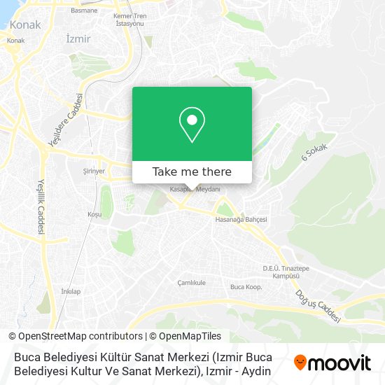 Buca Belediyesi Kültür Sanat Merkezi (Izmir Buca Belediyesi Kultur Ve Sanat Merkezi) map