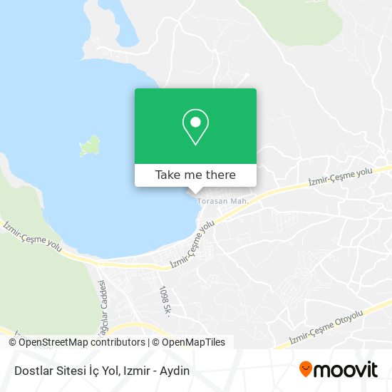 Dostlar Sitesi İç Yol map