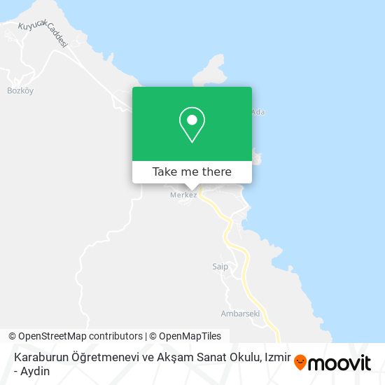 Karaburun Öğretmenevi ve Akşam Sanat Okulu map