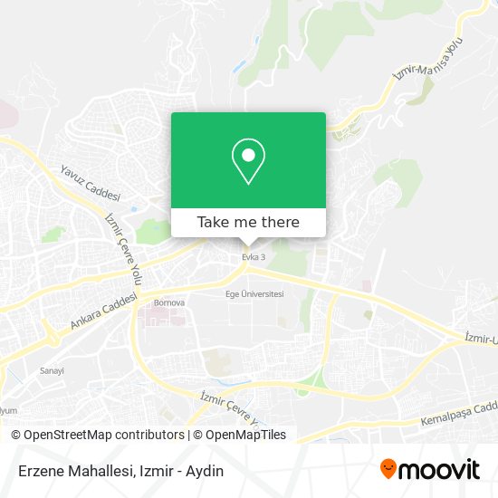 Erzene Mahallesi map