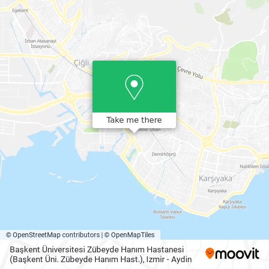 Başkent Üniversitesi Zübeyde Hanım Hastanesi (Başkent Üni. Zübeyde Hanım Hast.) map
