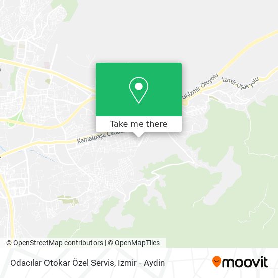 Odacılar Otokar Özel Servis map