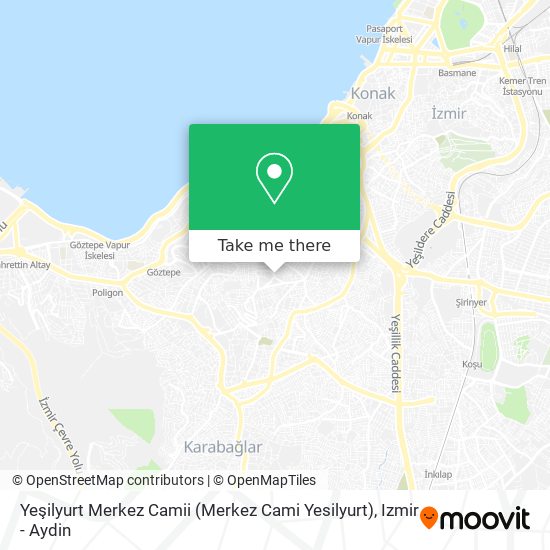 Yeşilyurt Merkez Camii (Merkez Cami Yesilyurt) map