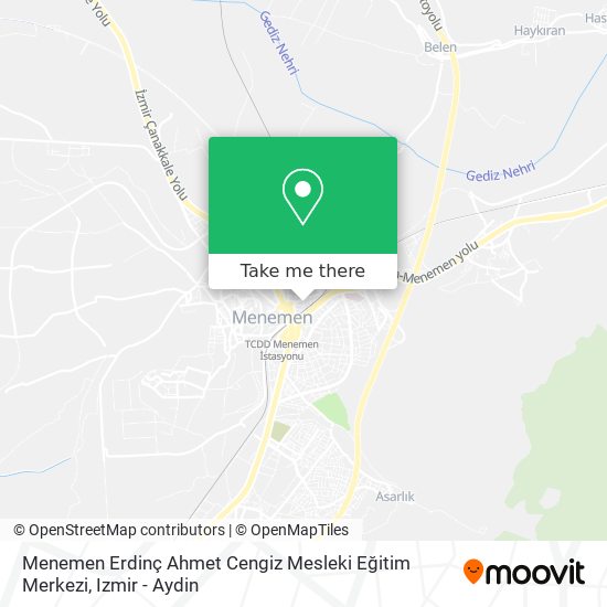 Menemen Erdinç Ahmet Cengiz Mesleki Eğitim Merkezi map