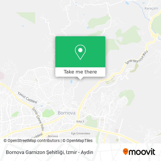 Bornova Garnizon Şehitliği map