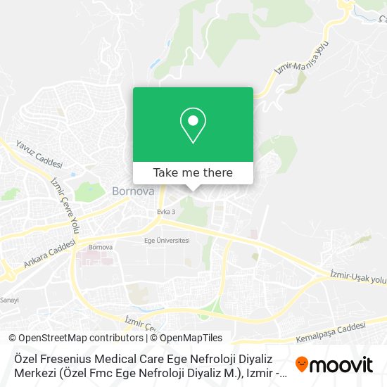 Özel Fresenius Medical Care Ege Nefroloji Diyaliz Merkezi (Özel Fmc Ege Nefroloji Diyaliz M.) map