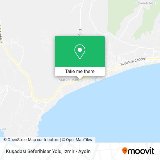 Kuşadası Seferihisar Yolu map