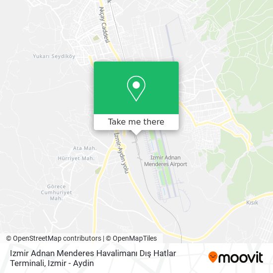 Izmir Adnan Menderes Havalimanı Dış Hatlar Terminali map