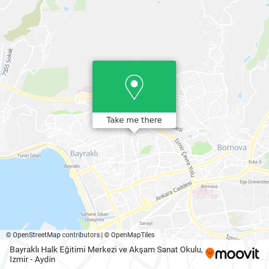 Bayraklı Halk Eğitimi Merkezi ve Akşam Sanat Okulu map