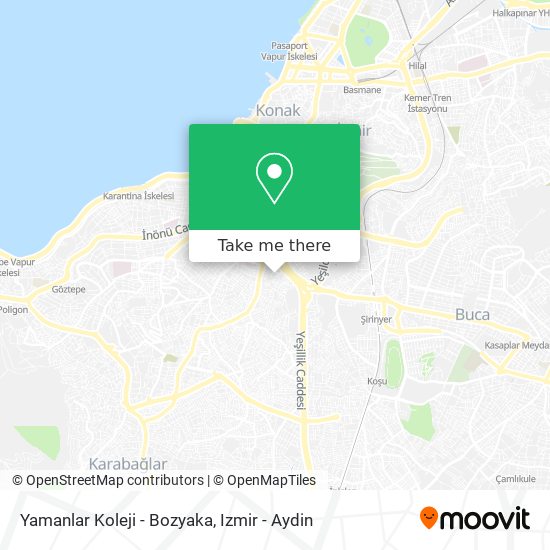 Yamanlar Koleji - Bozyaka map