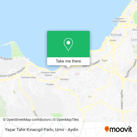 Yaşar Tahir Kınacıgil Parkı map