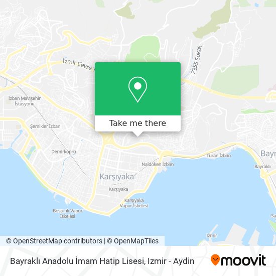 Bayraklı Anadolu İmam Hatip Lisesi map