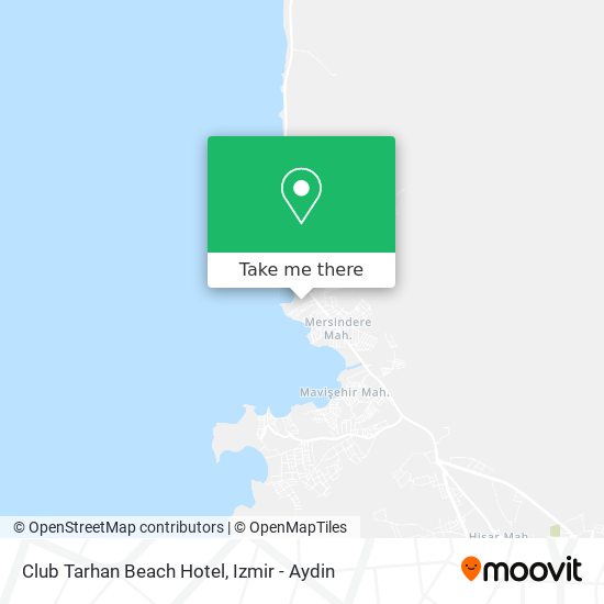 Club Tarhan Beach Hotel map