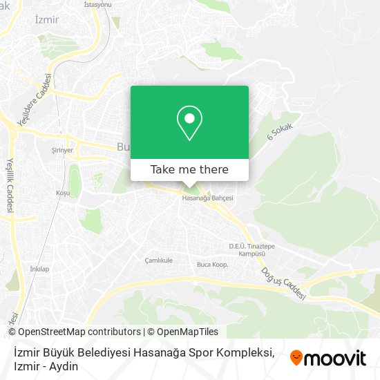 İzmir Büyük Belediyesi Hasanağa Spor Kompleksi map