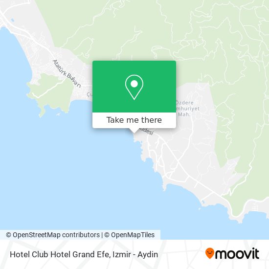 Hotel Club Hotel Grand Efe map