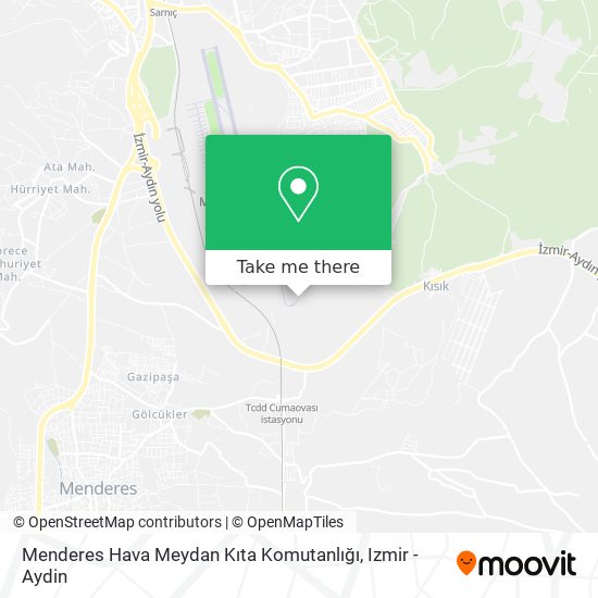 Menderes Hava Meydan Kıta Komutanlığı map