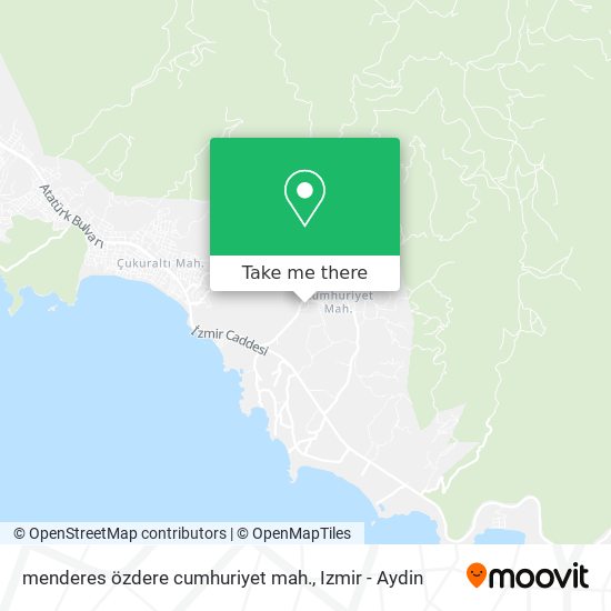 menderes özdere cumhuriyet mah. map