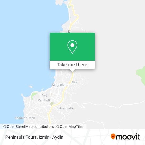 Peninsula Tours map