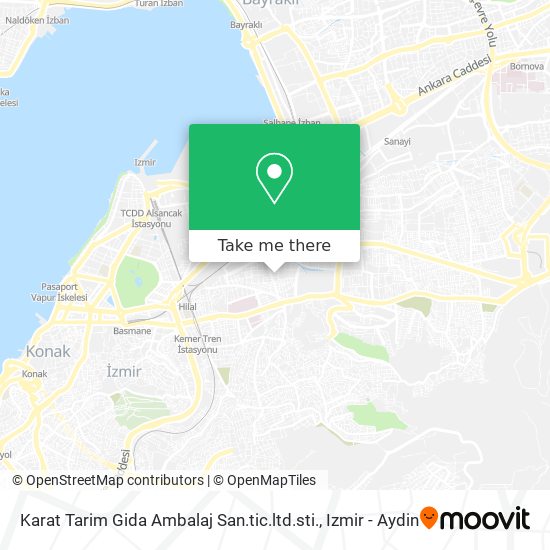 Karat Tarim Gida Ambalaj San.tic.ltd.sti. map