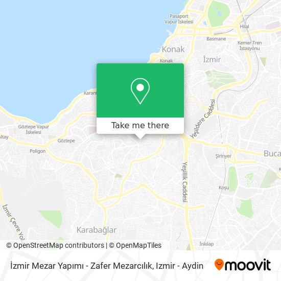 İzmir Mezar Yapımı - Zafer Mezarcılık map