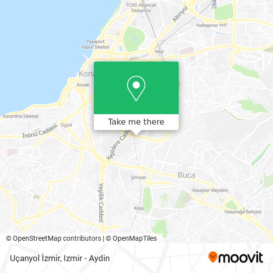 Uçanyol İzmir map