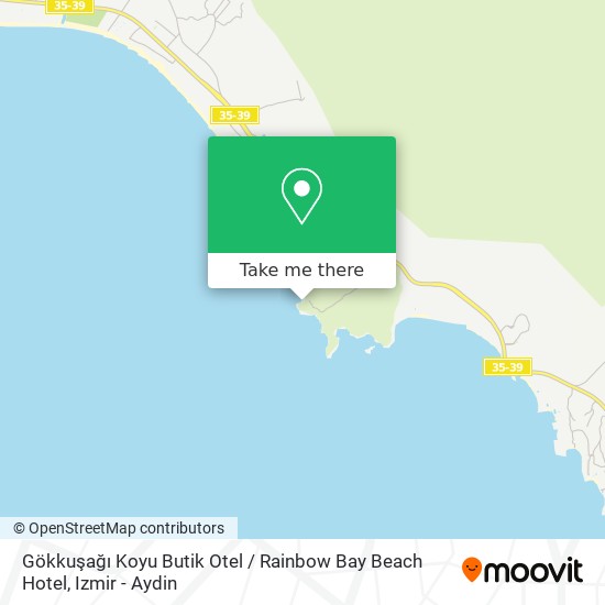 Gökkuşağı Koyu Butik Otel / Rainbow Bay Beach Hotel map