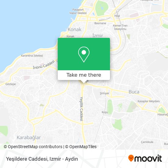 Yeşildere Caddesi map