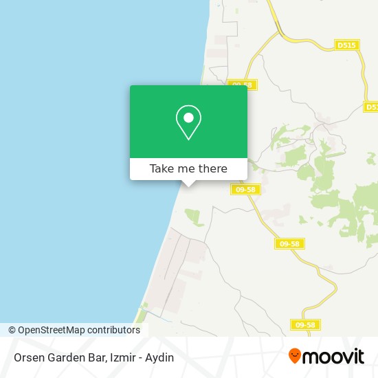 Orsen Garden Bar map