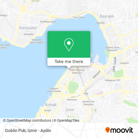 how to get to goblin pub in izmir by bus train or ferry