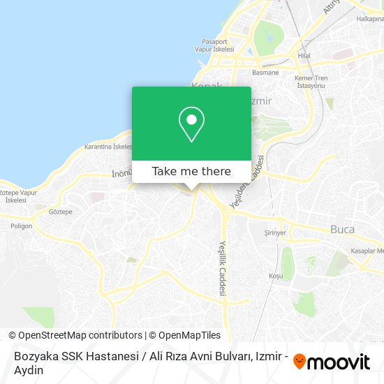 Bozyaka SSK Hastanesi / Ali Rıza Avni Bulvarı map