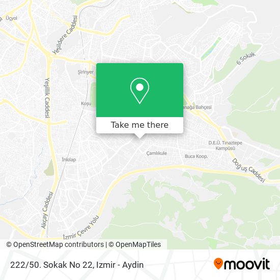 222/50. Sokak No 22 map
