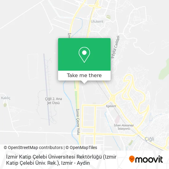 İzmir Katip Çelebi Üniversitesi Rektörlüğü (Izmir Katip Çelebi Üniv. Rek.) map
