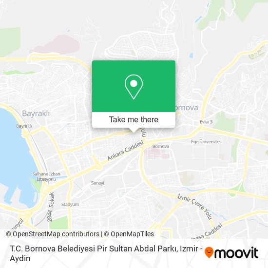 T.C. Bornova Belediyesi Pir Sultan Abdal Parkı map
