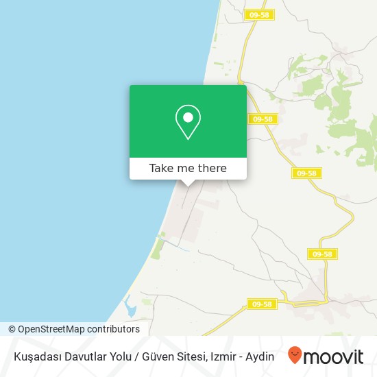 Kuşadası Davutlar Yolu / Güven Sitesi map