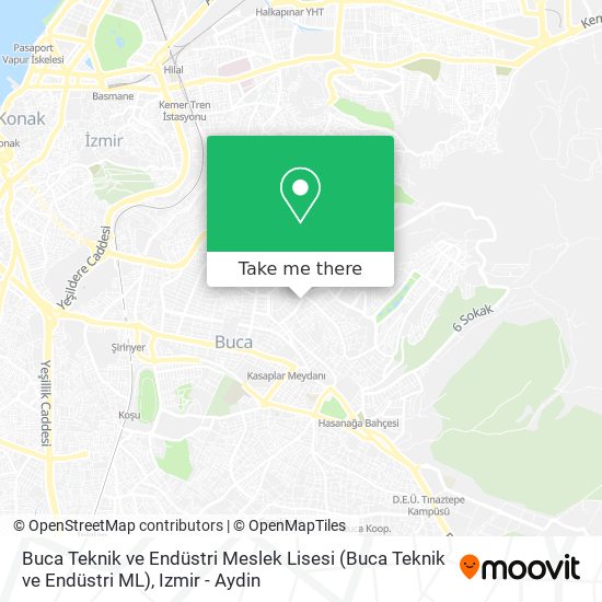 Buca Teknik ve Endüstri Meslek Lisesi (Buca Teknik ve Endüstri ML) map