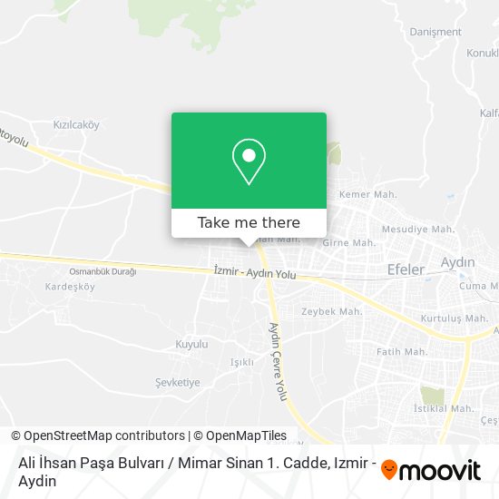 Ali İhsan Paşa Bulvarı / Mimar Sinan 1. Cadde map