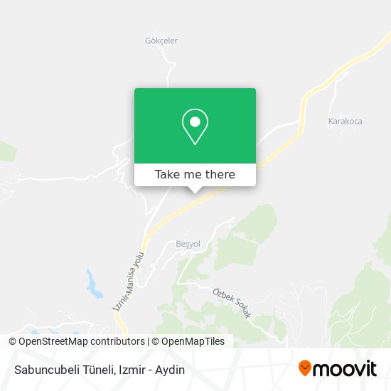 Sabuncubeli Tüneli map