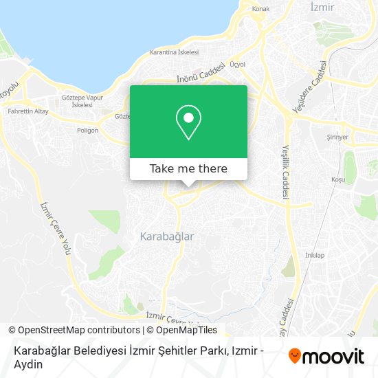 Karabağlar Belediyesi İzmir Şehitler Parkı map