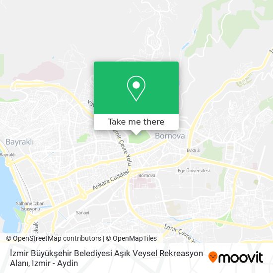 İzmir Büyükşehir Belediyesi Aşık Veysel Rekreasyon Alanı map