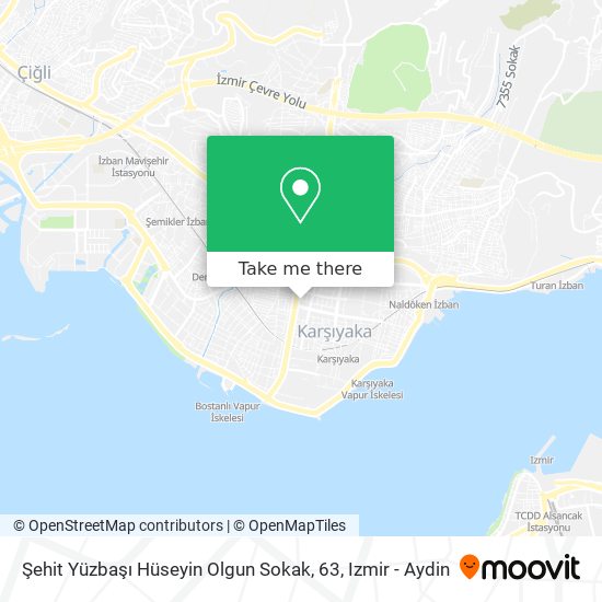 Şehit Yüzbaşı Hüseyin Olgun Sokak, 63 map