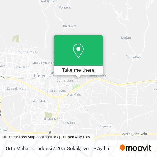 Orta Mahalle Caddesi / 205. Sokak map