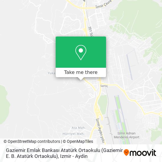 Gaziemir Emlak Bankası Atatürk Ortaokulu (Gaziemir E. B. Atatürk Ortaokulu) map