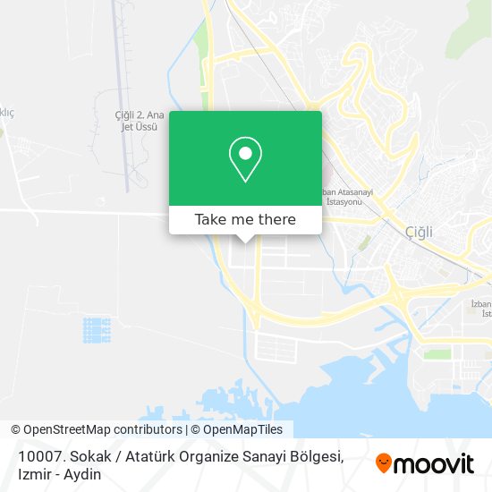 10007. Sokak / Atatürk Organize Sanayi Bölgesi map