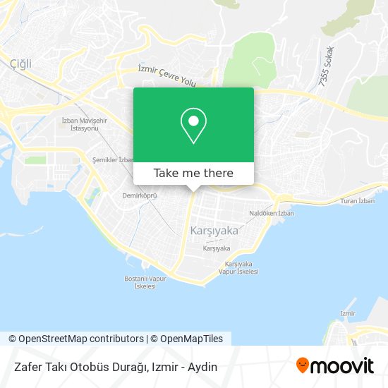 Zafer Takı Otobüs Durağı map