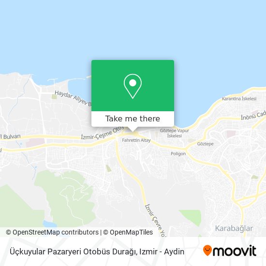 Üçkuyular Pazaryeri Otobüs Durağı map