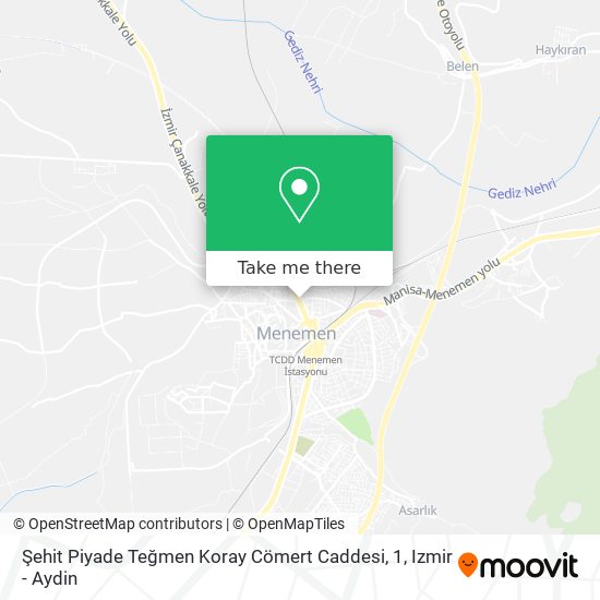 Şehit Piyade Teğmen Koray Cömert Caddesi, 1 map