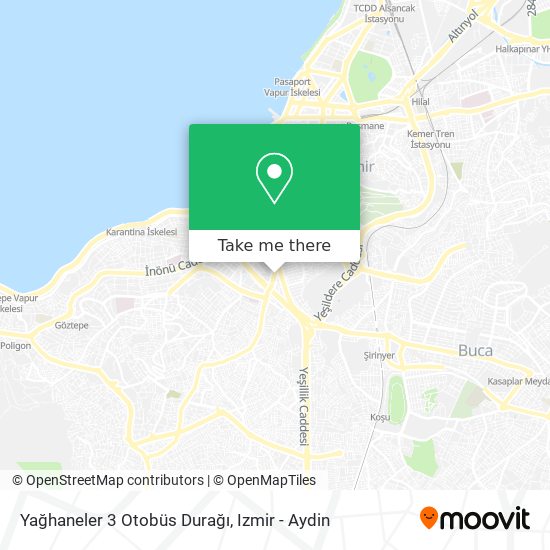 Yağhaneler 3 Otobüs Durağı map