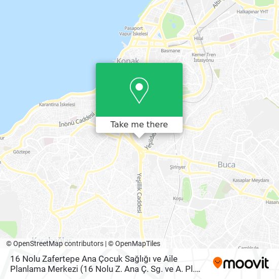 16 Nolu Zafertepe Ana Çocuk Sağlığı ve Aile Planlama Merkezi (16 Nolu Z. Ana Ç. Sg. ve A. Pl. Mr.) map